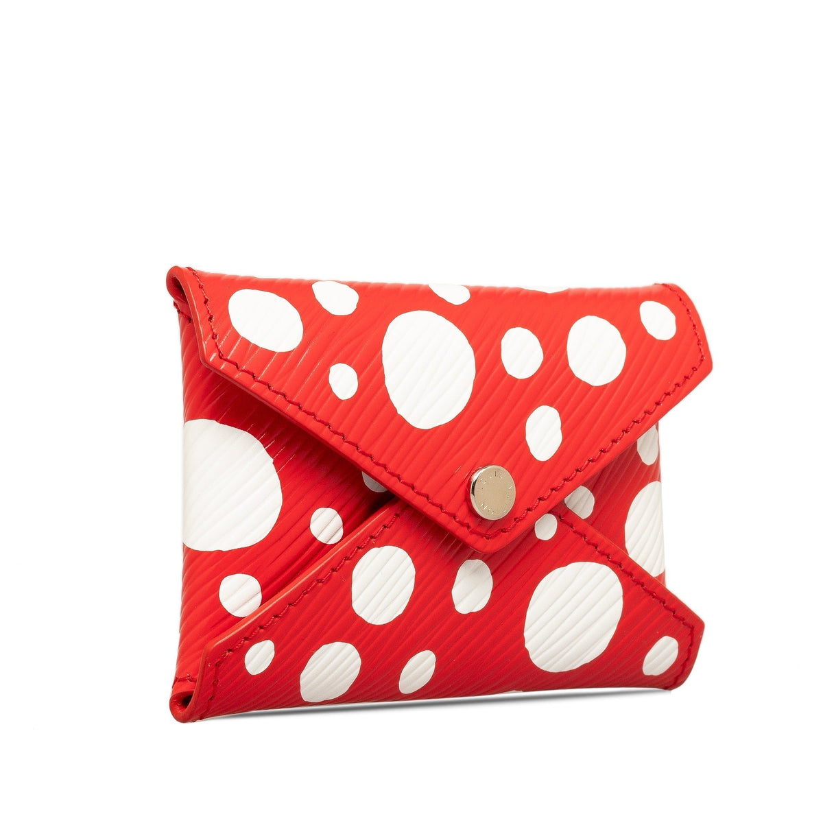 Red Louis Vuitton x Yayoi Kusama Small Epi Kirigami Pouch