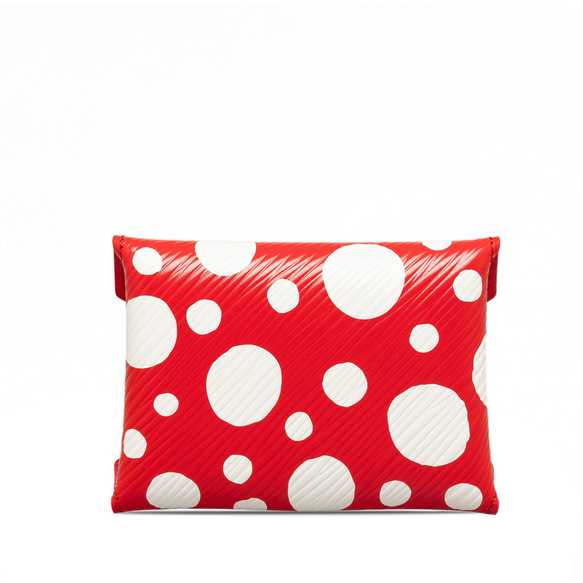 Red Louis Vuitton x Yayoi Kusama Small Epi Kirigami Pouch