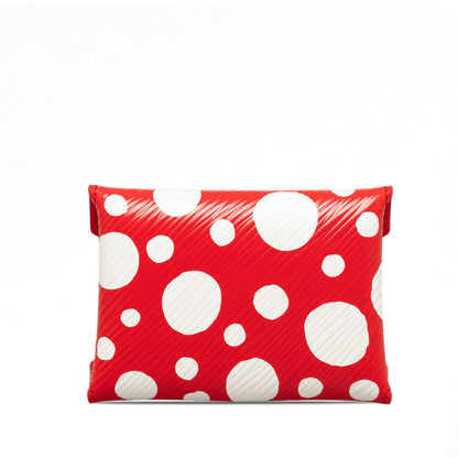 Red Louis Vuitton x Yayoi Kusama Small Epi Kirigami Pouch
