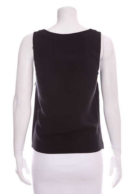 Chanel Black Multi Panel Detail Tank SZ 34