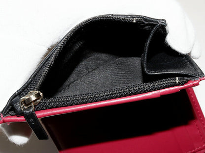 Chanel Lambskin Trifold Wallet Black
