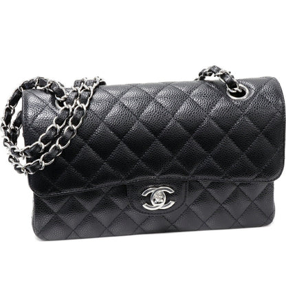 Chanel Grained Calfskin Classic Small 2way Bag A01113