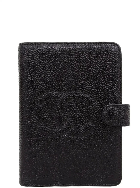 Chanel Around  Made Caviar Skin Cc Mark Stitch Agenda Black
