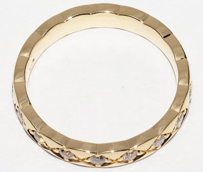 Chanel K18YG Diamond Coco Crush Ring Mini
