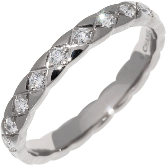 Chanel K18WG Diamond Coco Crush Ring Mini Model J11871