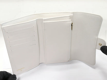 Chanel Caviar Skin Matelasse Medium Classic Flap Wallet Wallet AP0232