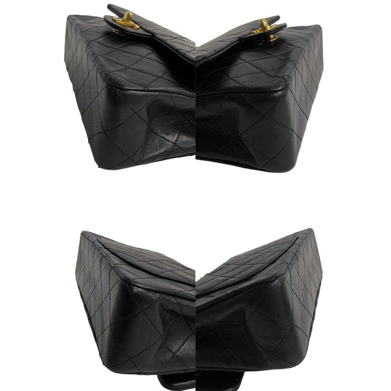 Chanel Small Classic Double Flap Bag  Leather Handbag in Good condition