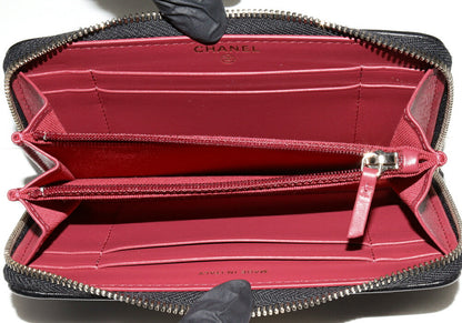 Chanel Lambskin CHANEL 19 Zip Long Wallet AP0948