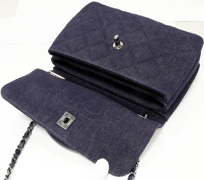 Chanel Denim Canvas Matelassé 2way Bag