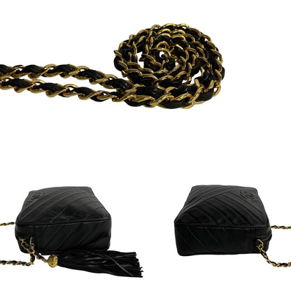 Chanel CC Chevron Camera Bag  Leather Crossbody Bag in Good condition