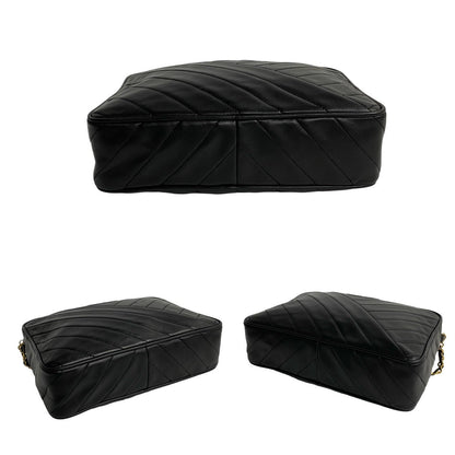 Chanel CC Chevron Camera Bag  Leather Crossbody Bag in Good condition