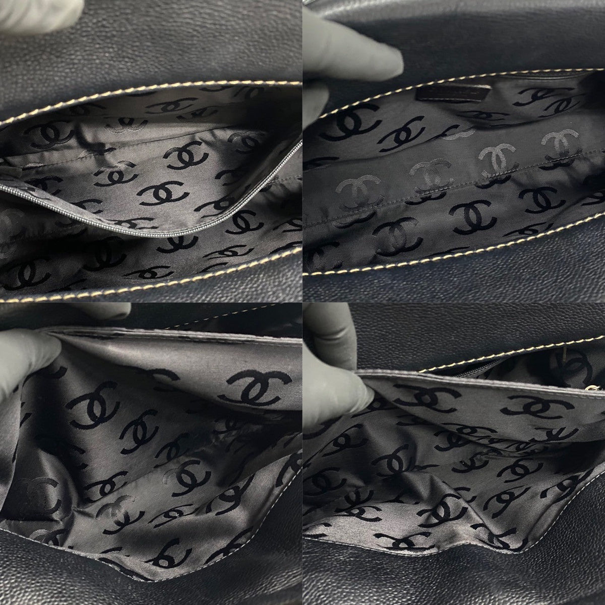Chanel CC Caviar Tote Bag  Leather Tote Bag in Good condition