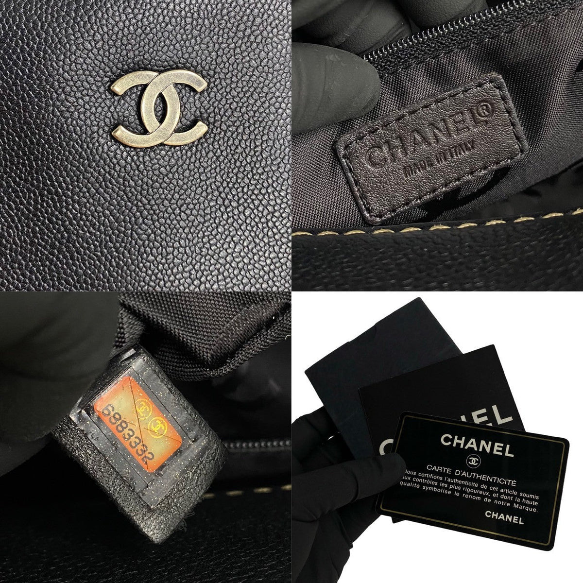Chanel CC Caviar Tote Bag  Leather Tote Bag in Good condition