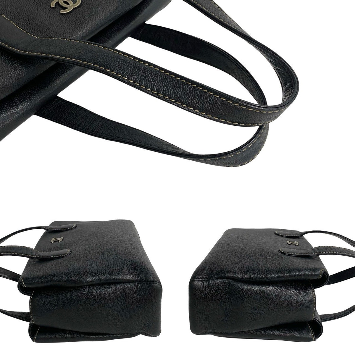 Chanel CC Caviar Tote Bag  Leather Tote Bag in Good condition
