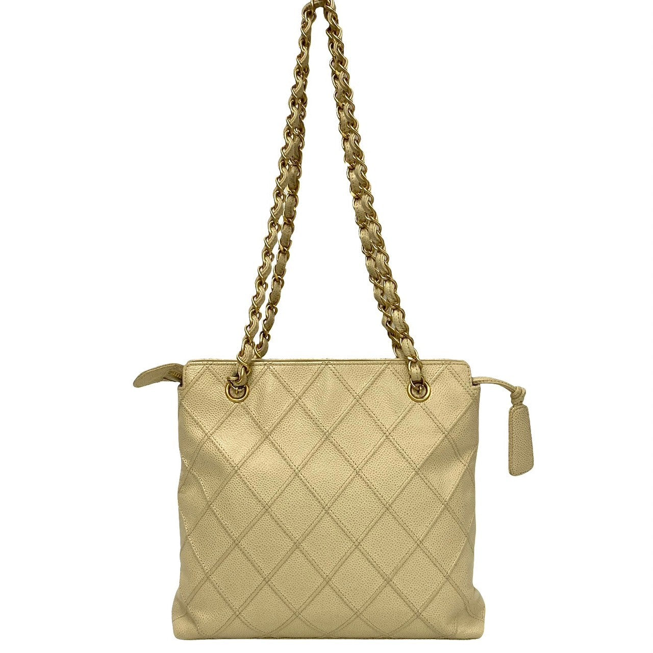 Chanel CC Caviar Shoulder Bag  Leather Shoulder Bag in Good condition