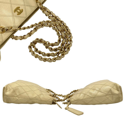 Chanel CC Caviar Shoulder Bag  Leather Shoulder Bag in Good condition
