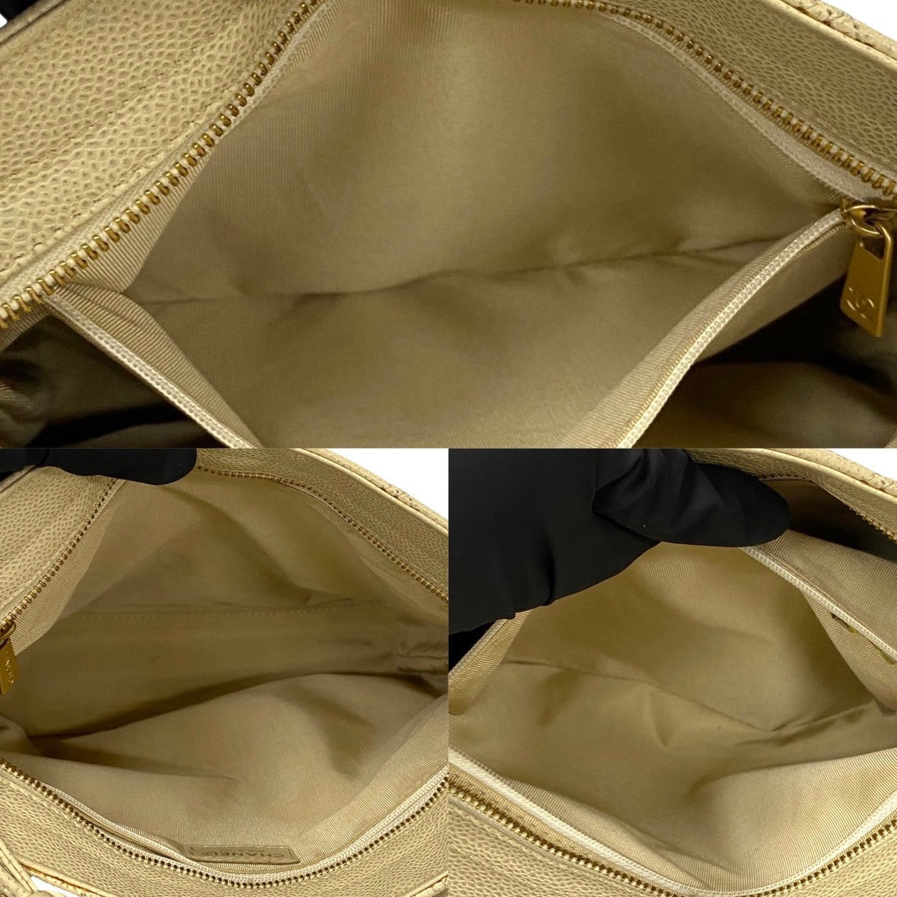 Chanel CC Caviar Shoulder Bag  Leather Shoulder Bag in Good condition