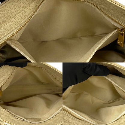 Chanel CC Caviar Shoulder Bag  Leather Shoulder Bag in Good condition
