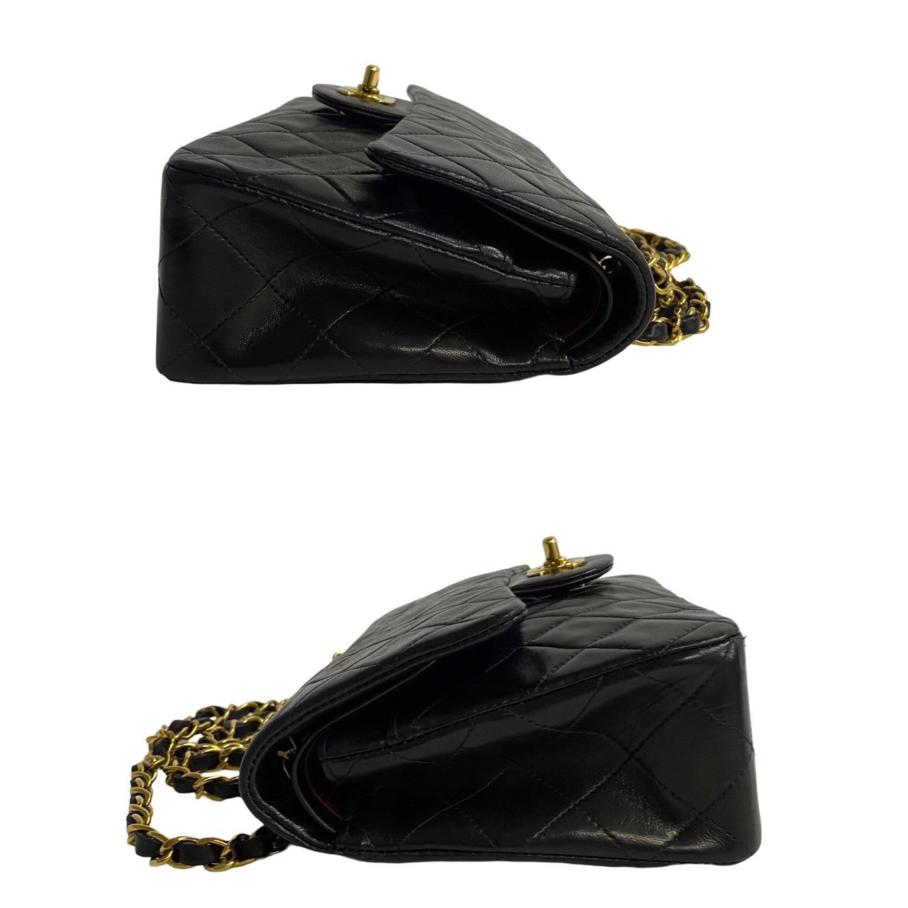 Chanel Classic Small Double Flap Bag  Leather Crossbody Bag in Good condition