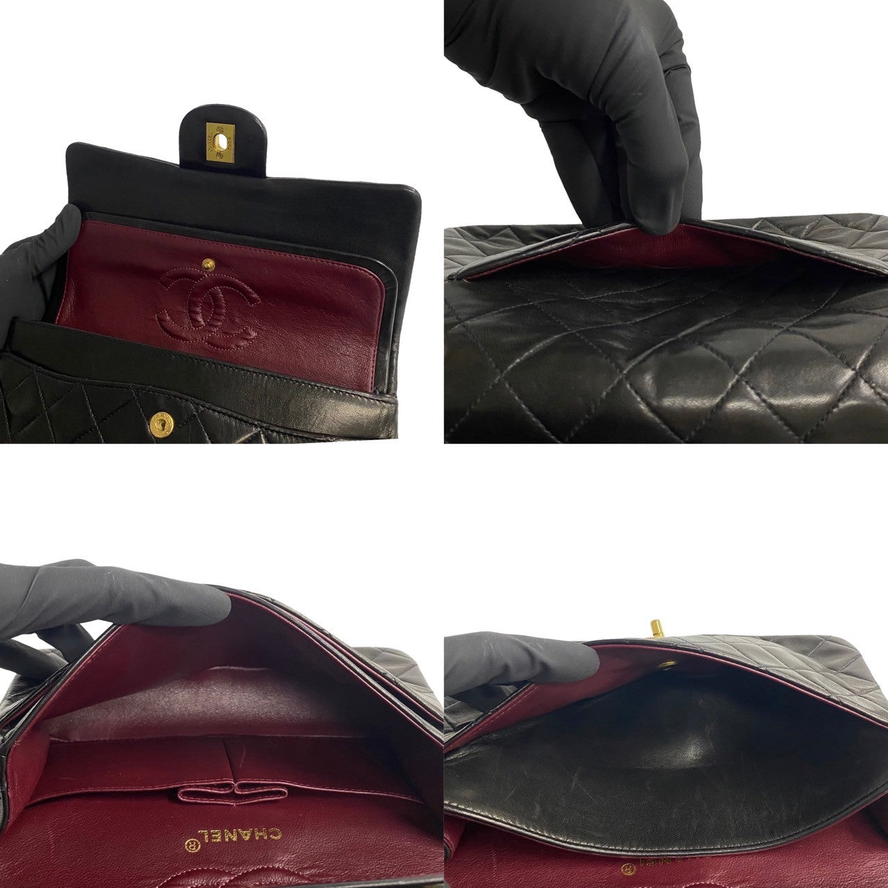 Chanel Classic Small Double Flap Bag  Leather Crossbody Bag in Good condition