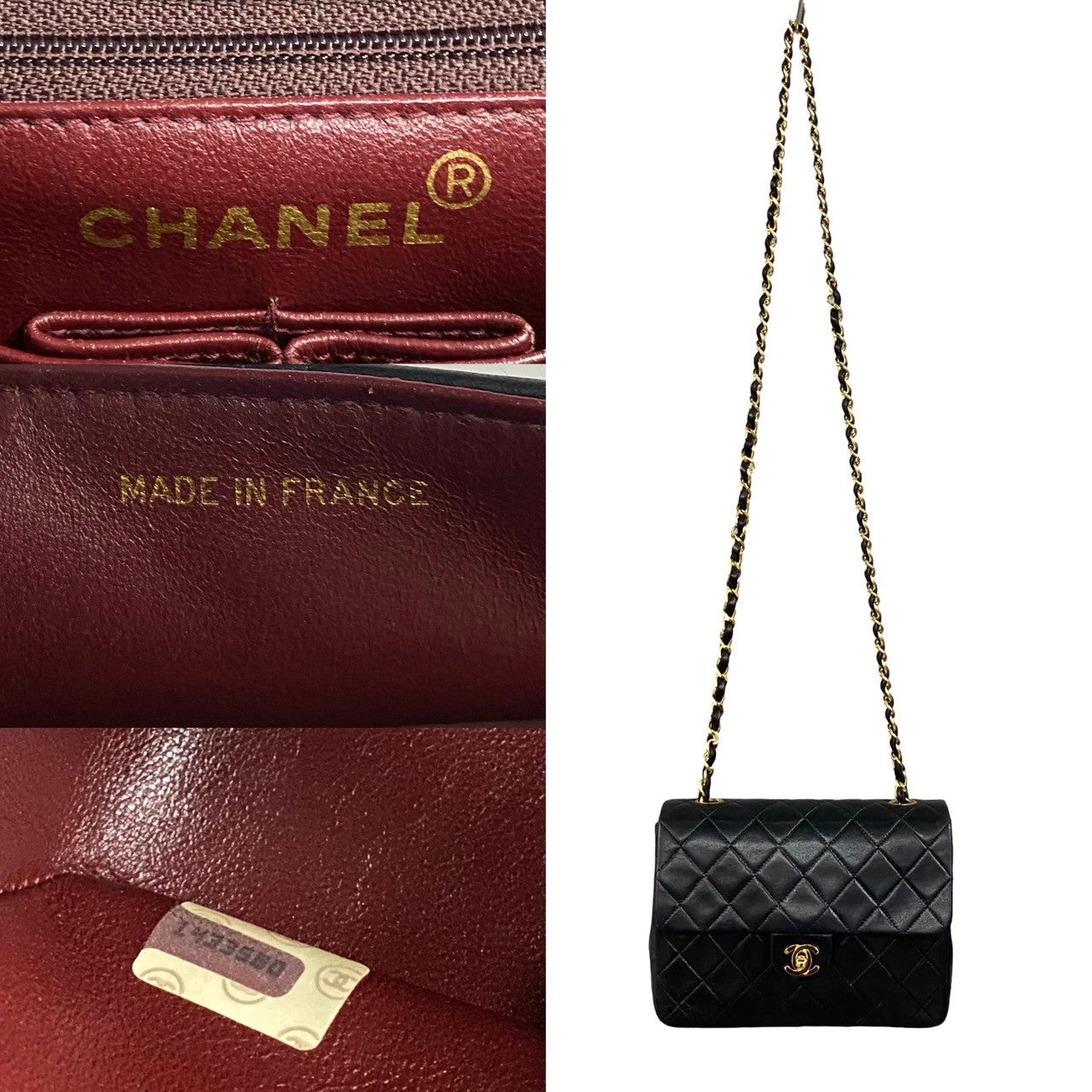 Chanel Classic Mini Single Flap Bag Leather Crossbody Bag in Good condition