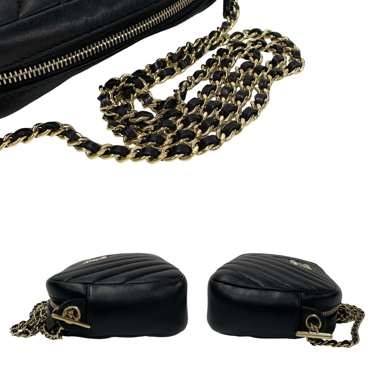 Chanel V Stitch Coco Lambskin Chain Shoulder Bag Leather Shoulder Bag 20S in Excellent condition