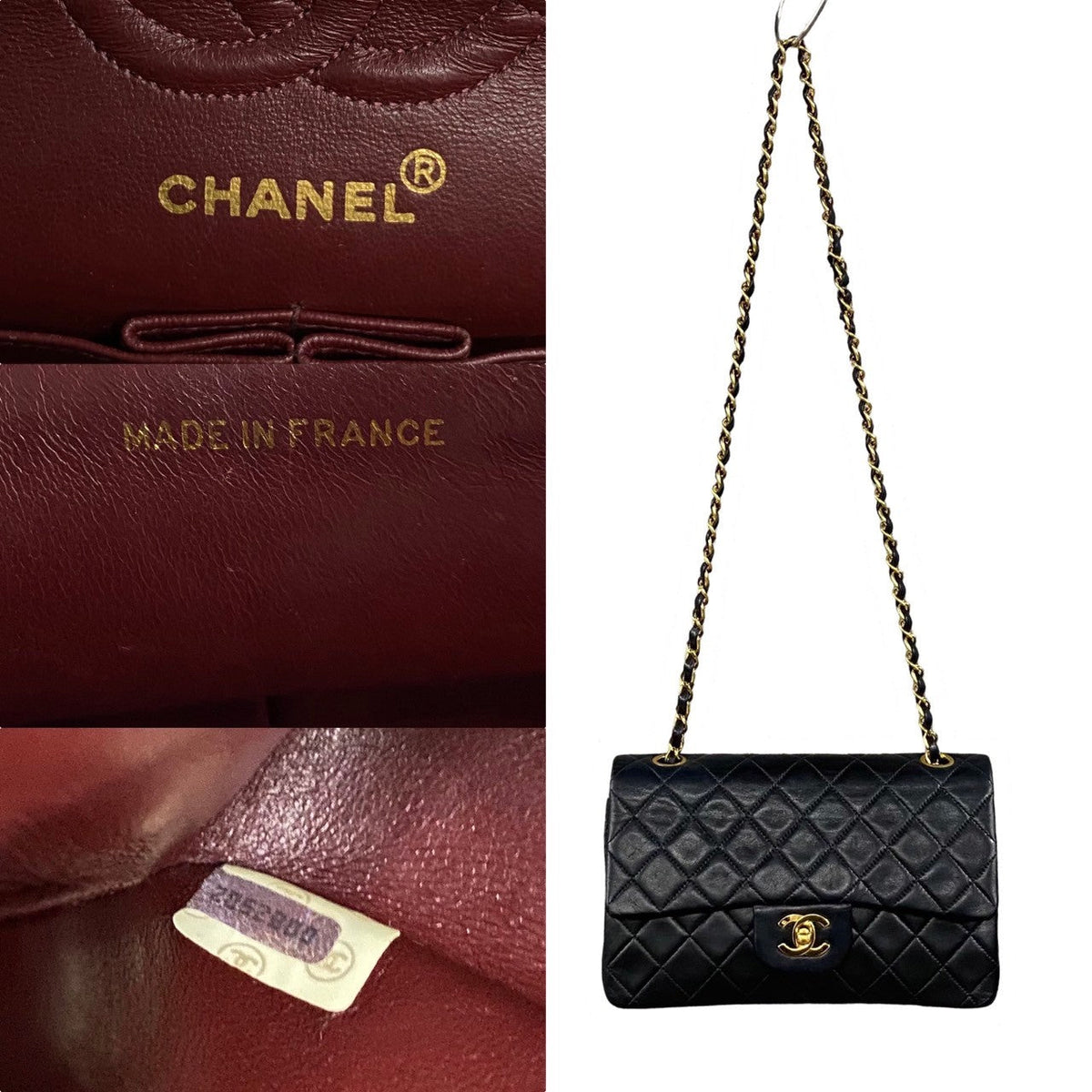 Chanel Lambskin Double Flap Shoulder Bag