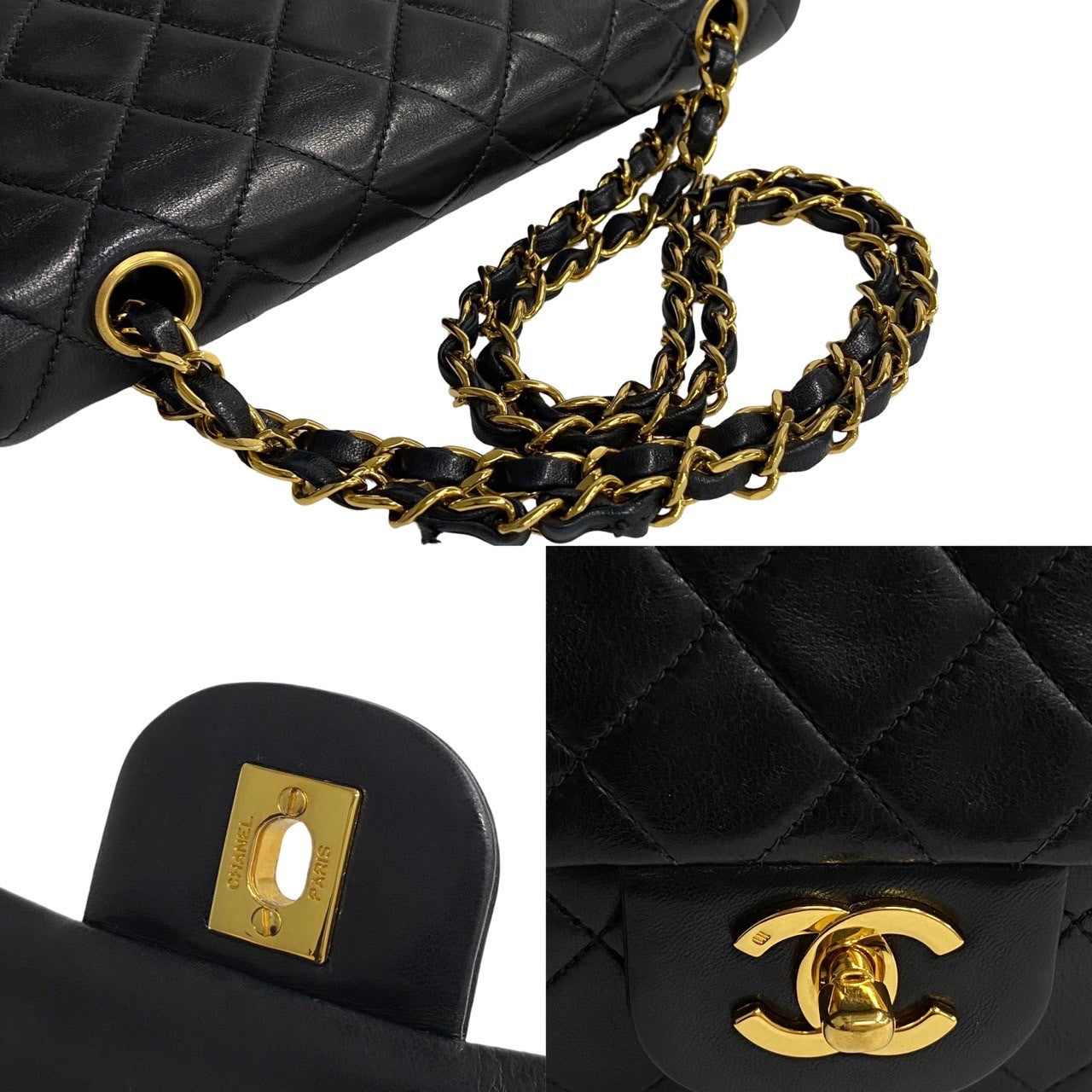 Chanel Matelasse Double Flap Leather Shoulder Bag 无法识别 in Good condition
