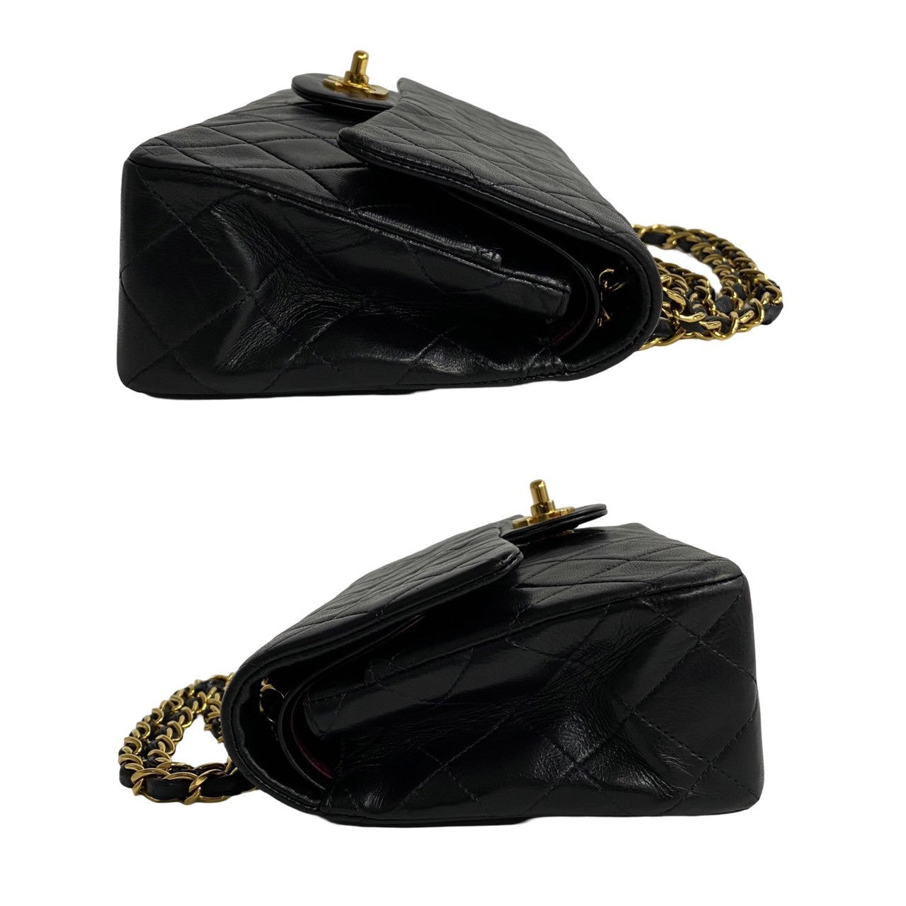 Chanel Matelasse Double Flap Leather Shoulder Bag 无法识别 in Good condition