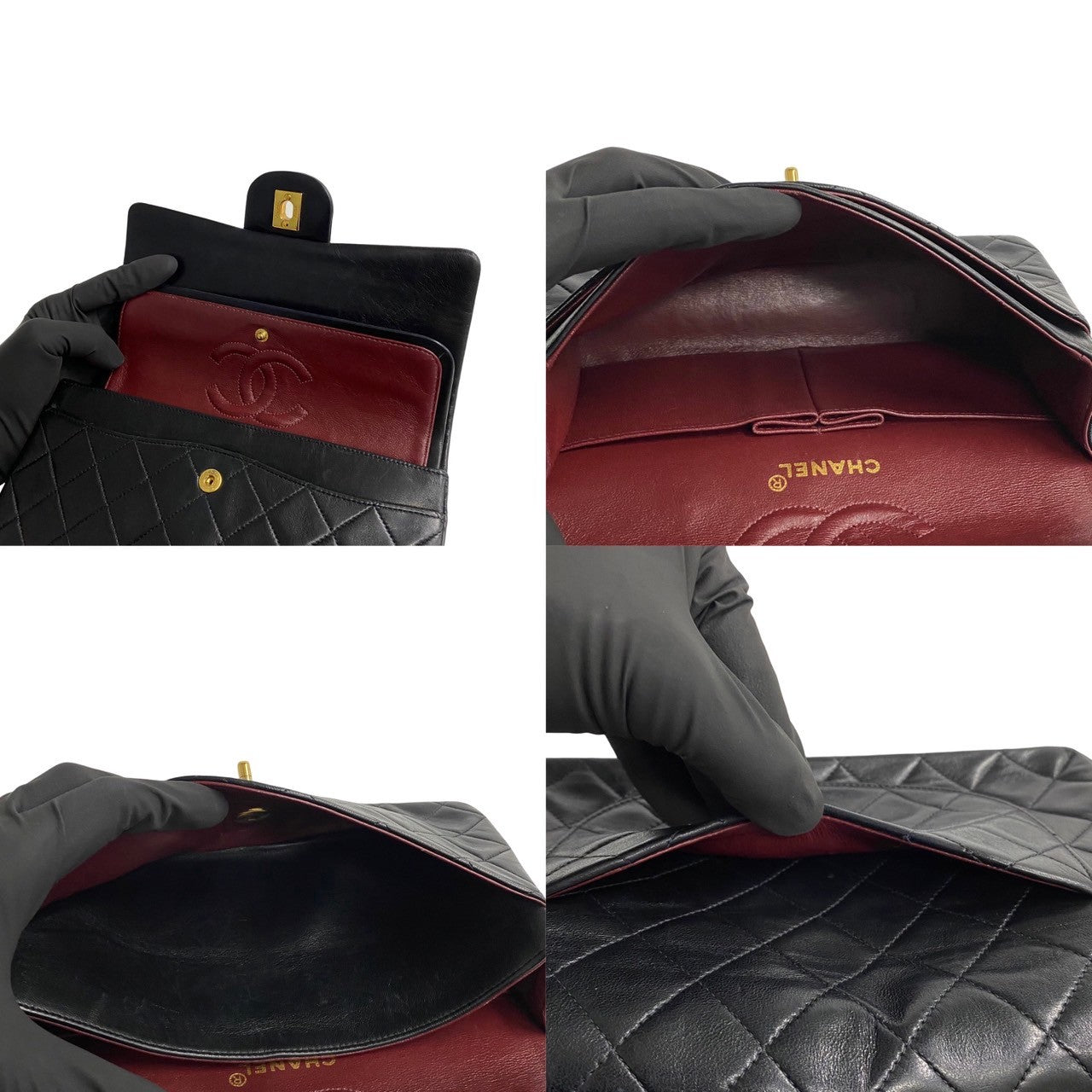 Chanel Matelasse Double Flap Leather Shoulder Bag 无法识别 in Good condition