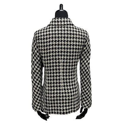 CHANEL tailored jacket silk white 36