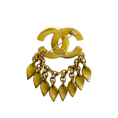 CHANEL Brooch Gold Plated gold