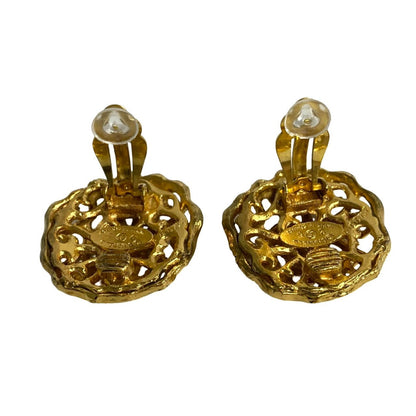 CHANEL Earring Gold Plated gold