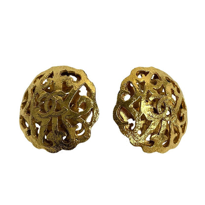 CHANEL Earring Gold Plated gold
