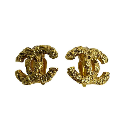 CHANEL Earring Gold Plated gold