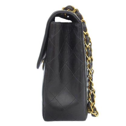 CHANEL Around 1997 Made Classic Flap Chain Bag Jumbo Black