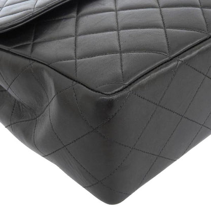 CHANEL Around 1997 Made Classic Flap Chain Bag Jumbo Black
