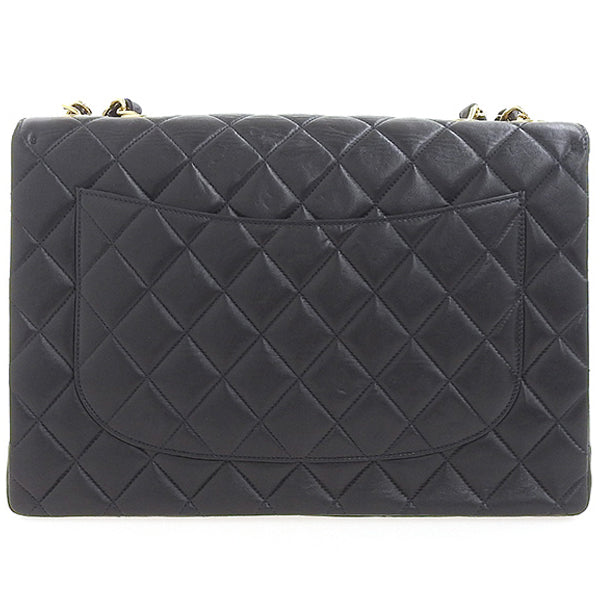 CHANEL Around 2000 Made Classic Flap Chain Bag Jumbo Black