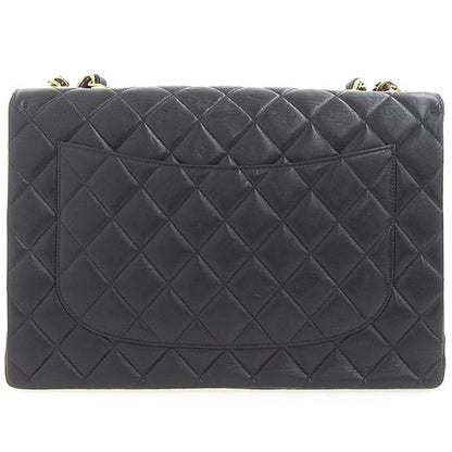 CHANEL Around 2000 Made Classic Flap Chain Bag Jumbo Black