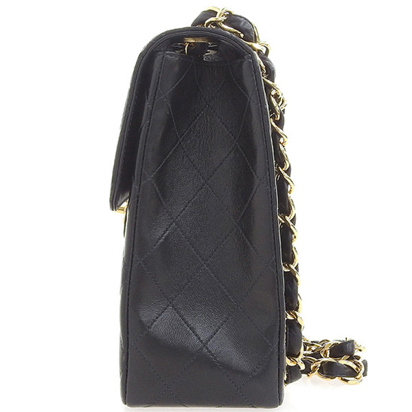 CHANEL Around 2000 Made Classic Flap Chain Bag Jumbo Black