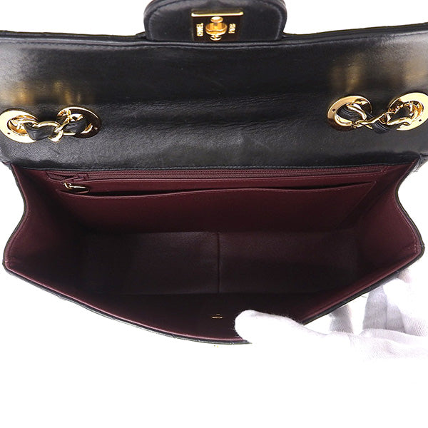 CHANEL Around 2000 Made Classic Flap Chain Bag Jumbo Black