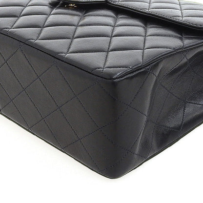 CHANEL Around 2000 Made Classic Flap Chain Bag Jumbo Black