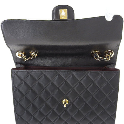 CHANEL Around 2000 Made Classic Flap Chain Bag Jumbo Black