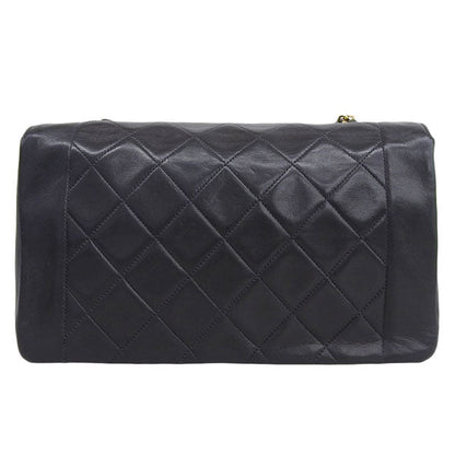 CHANEL Around 1992 Made Diana Flap Chain Bag 25Cm Black