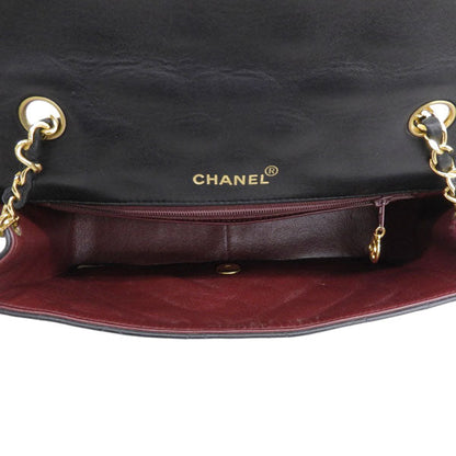 CHANEL Around 1992 Made Diana Flap Chain Bag 25Cm Black