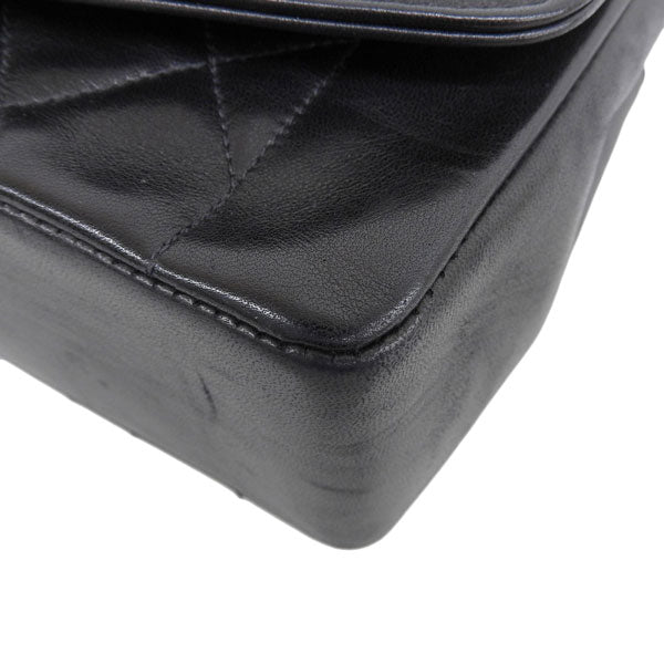 CHANEL Around 1992 Made Diana Flap Chain Bag 25Cm Black