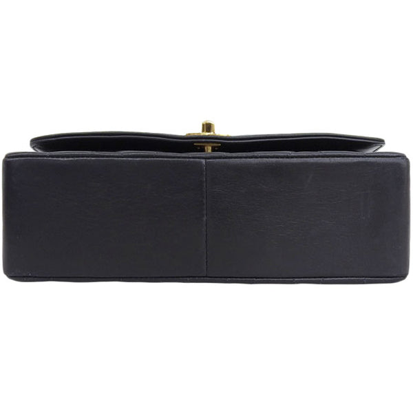 CHANEL Around 1992 Made Diana Flap Chain Bag 25Cm Black