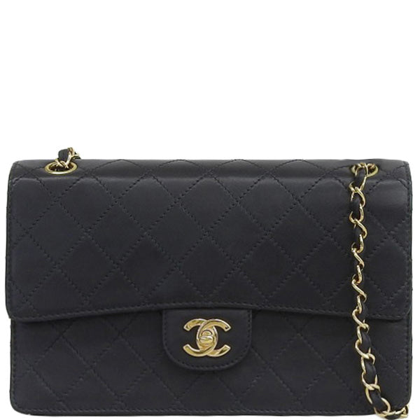 CHANEL Around 1997 Made Classic Flap Chain Bag Black