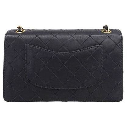 CHANEL Around 1997 Made Classic Flap Chain Bag Black