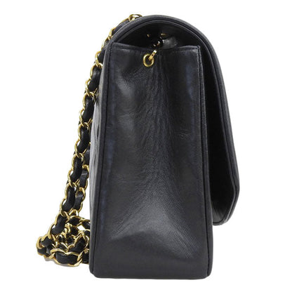 CHANEL Around 1997 Made Diana Flap Chain Bag 25Cm Black